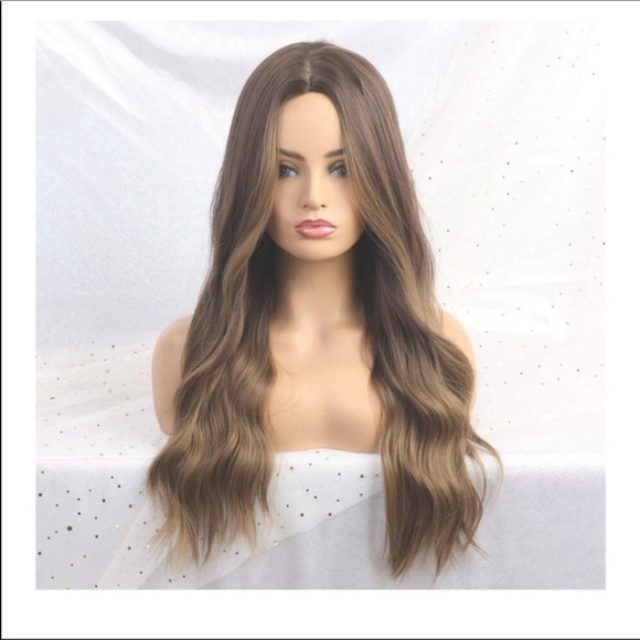 🆕️ Wavy Middle Part Heat Resistant Wig - Picture 4 of 7